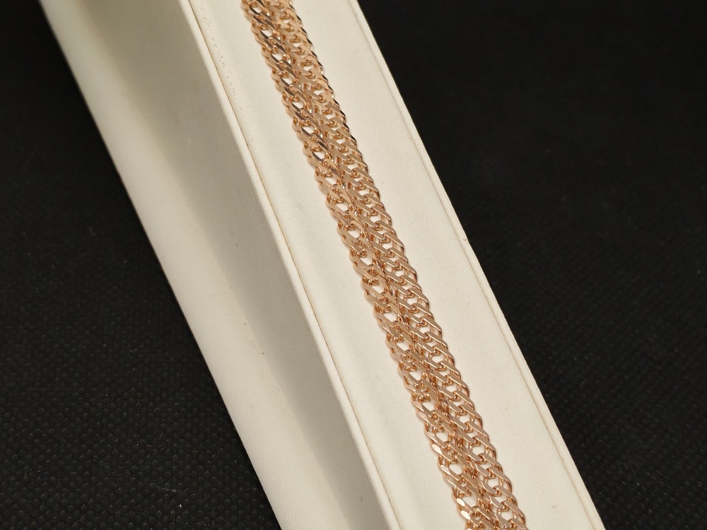 ЦЕПЬ ПОЛНОВЕСНАЯ Ромб двойной (Au 585)