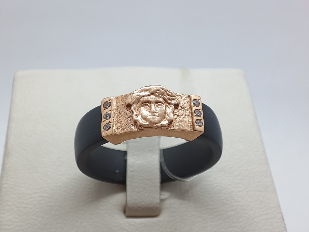 КОЛЬЦО С КАМНЯМИ (Au 585)