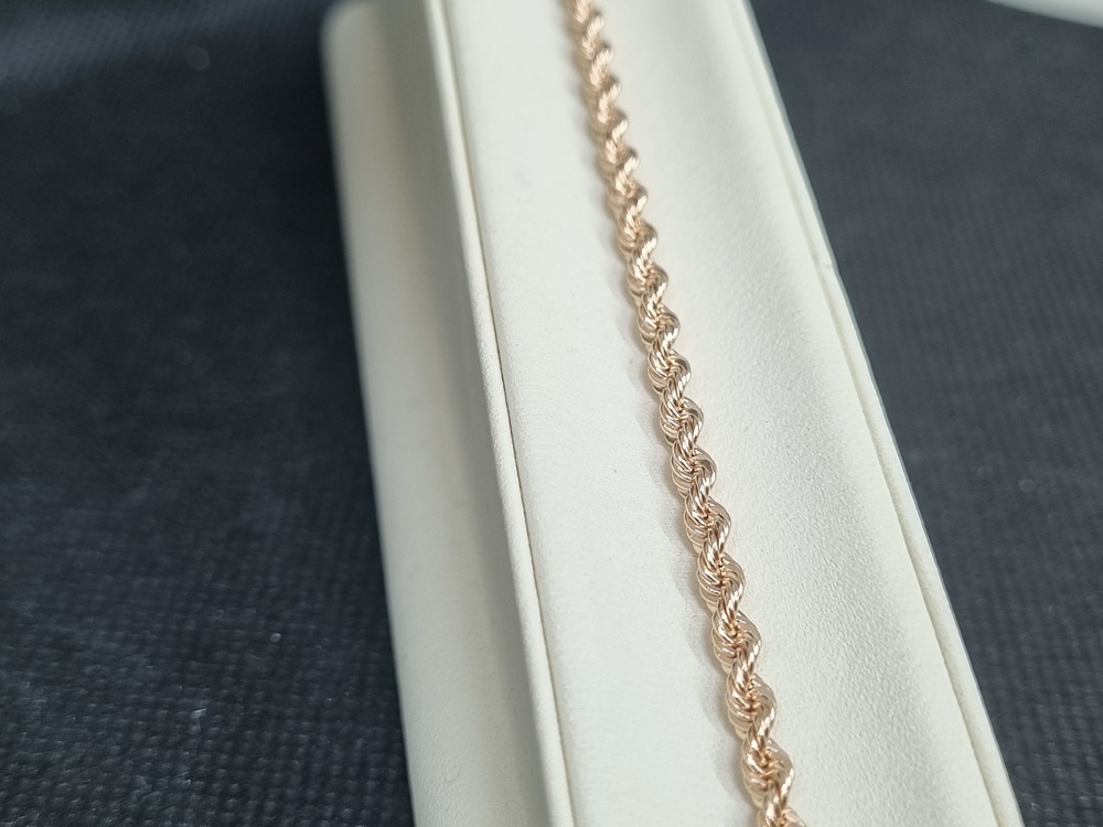 БРАСЛЕТ ПУСТОТЕЛЫЙ Веревка (Au 585)