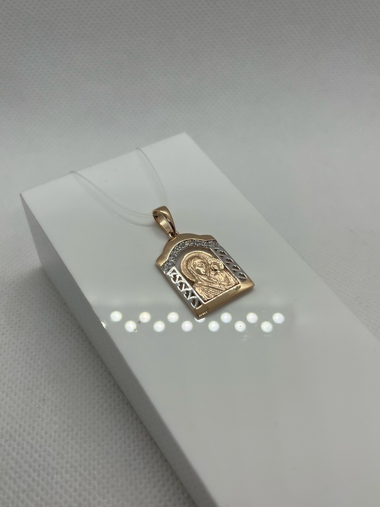 ПОДВЕСКА ИКОНА с камнями (Au 585)