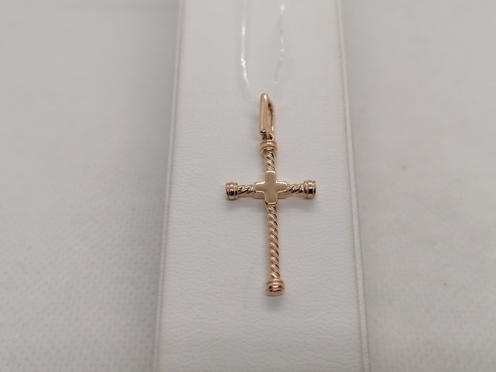 ПОДВЕСКА КРЕСТ без камня (Au 585)
