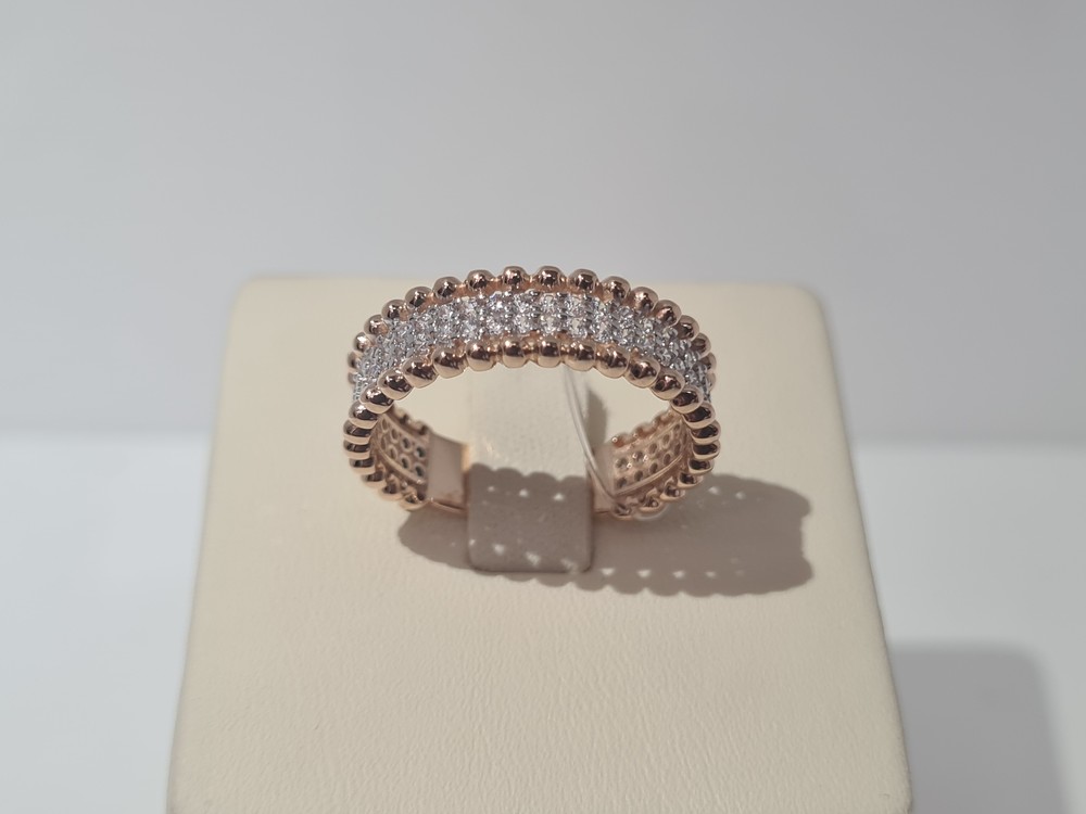 КОЛЬЦО С КАМНЯМИ (Au 585)