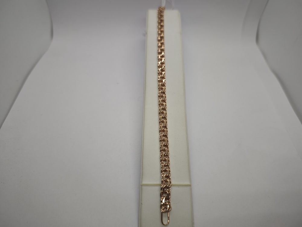 БЛБ585 БРАСЛЕТ ПОЛНОВЕСНЫЙ Бисмарк (Au 585)