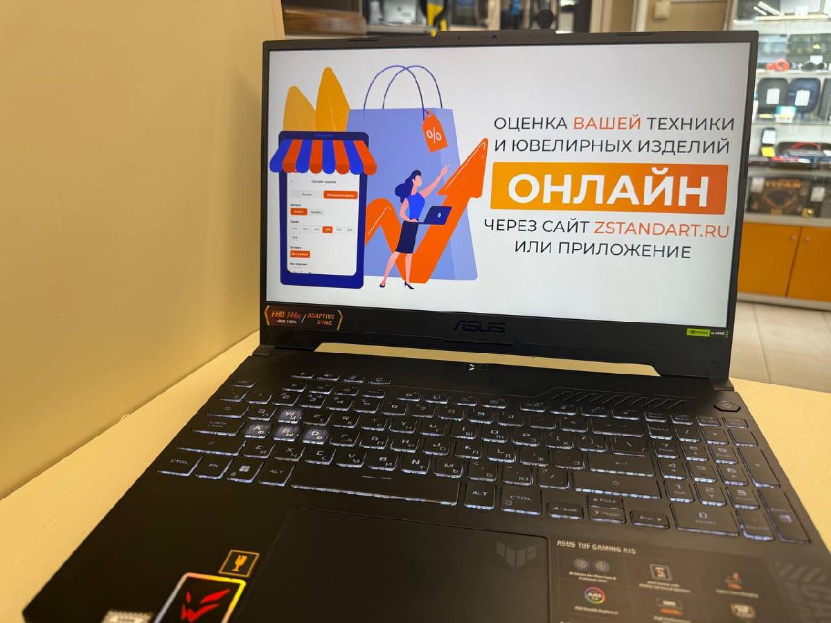 Ноутбук ASUS A15; Ryzen 5 7535HS, Geforce RTX 4060, 16 Гб, 500 Гб, Нет