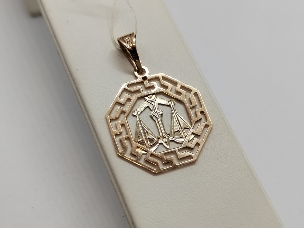 ПОДВЕСКА ЗНАК ЗОДИАКА без камня (Au 585)