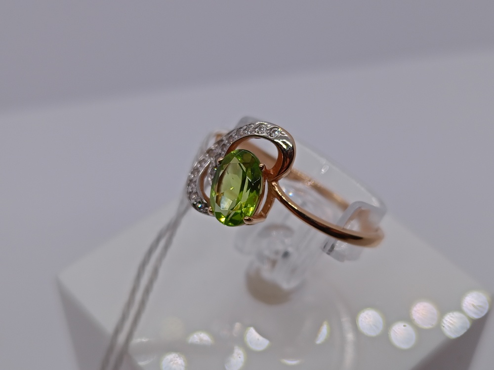 КОЛЬЦО С КАМНЯМИ (Au 585)