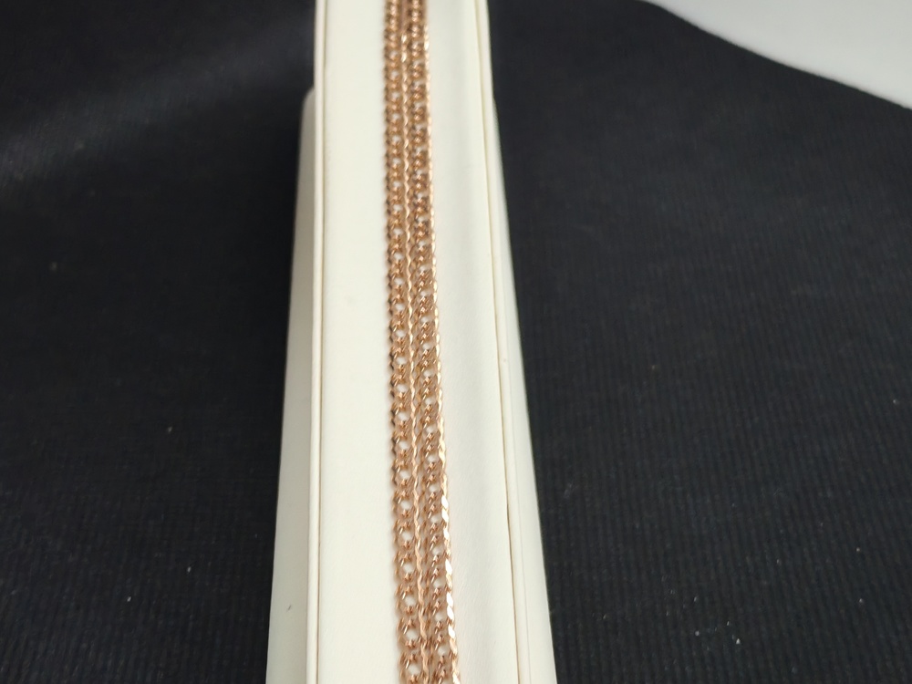 ЦЕПЬ ПОЛНОВЕСНАЯ Ромб двойной (Au 585)