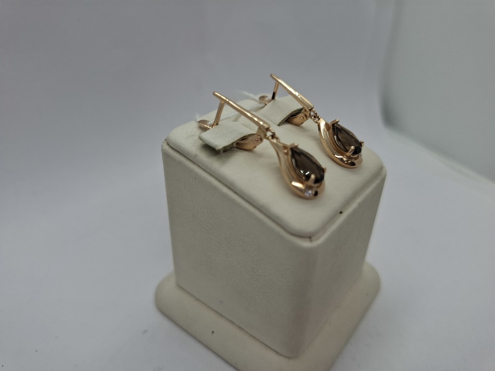 СКМИ585 СЕРЬГИ С КАМНЯМИ (Au 585)