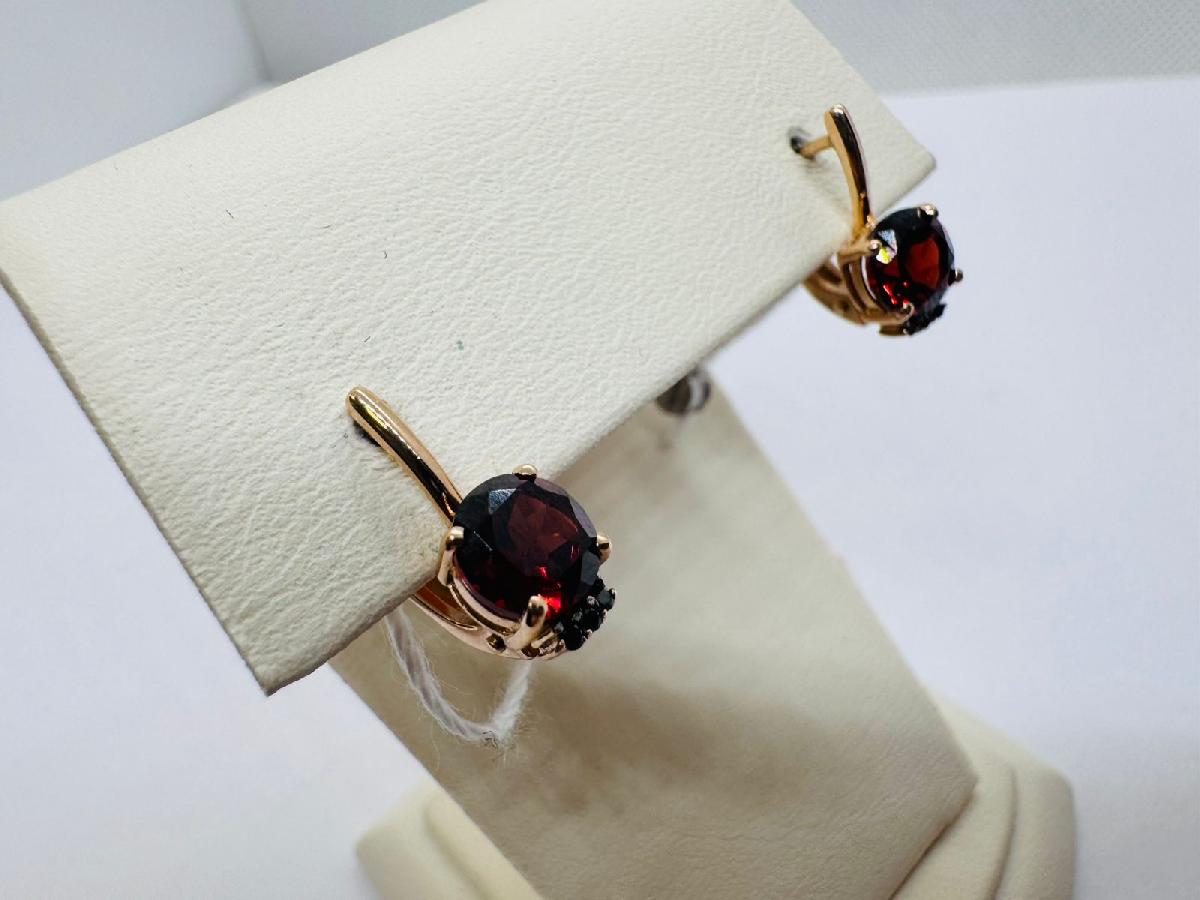 СЕРЬГИ С КАМНЯМИ (Au 585)