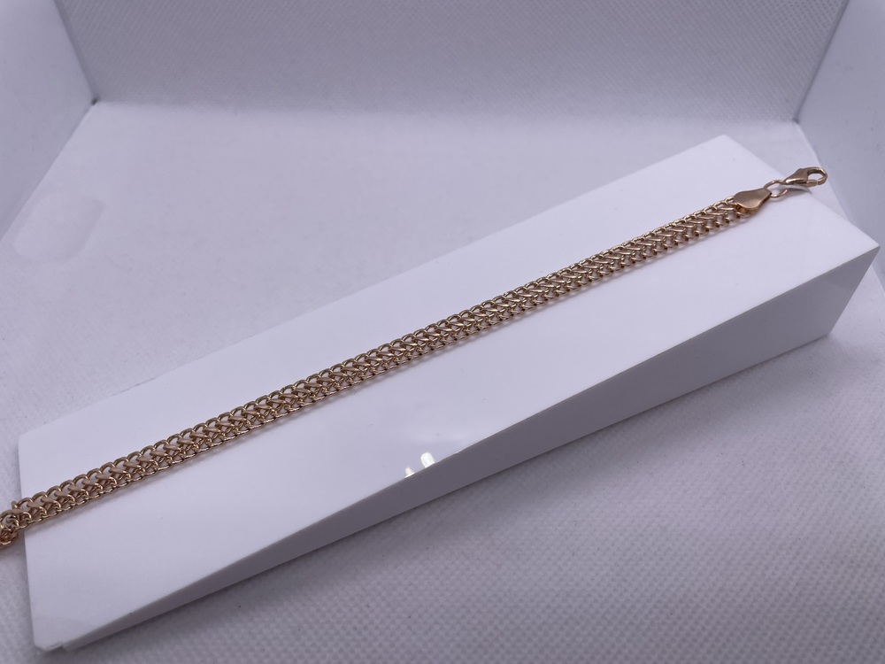 БРАСЛЕТ ПОЛНОВЕСНЫЙ Восьмерка (Au 585)