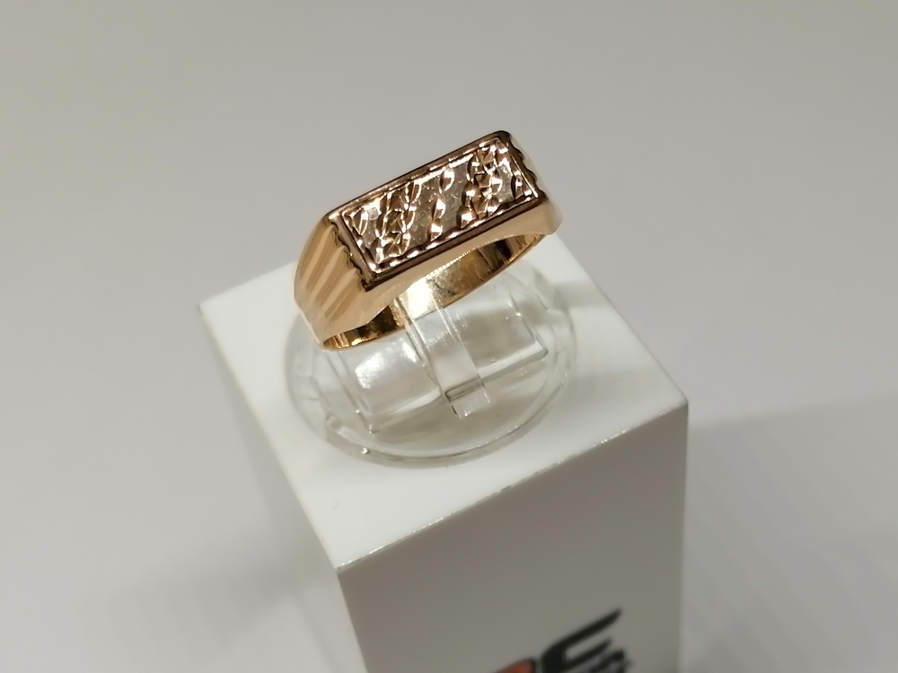 КОЛЬЦО ПЕЧАТКА без камня (Au 585)