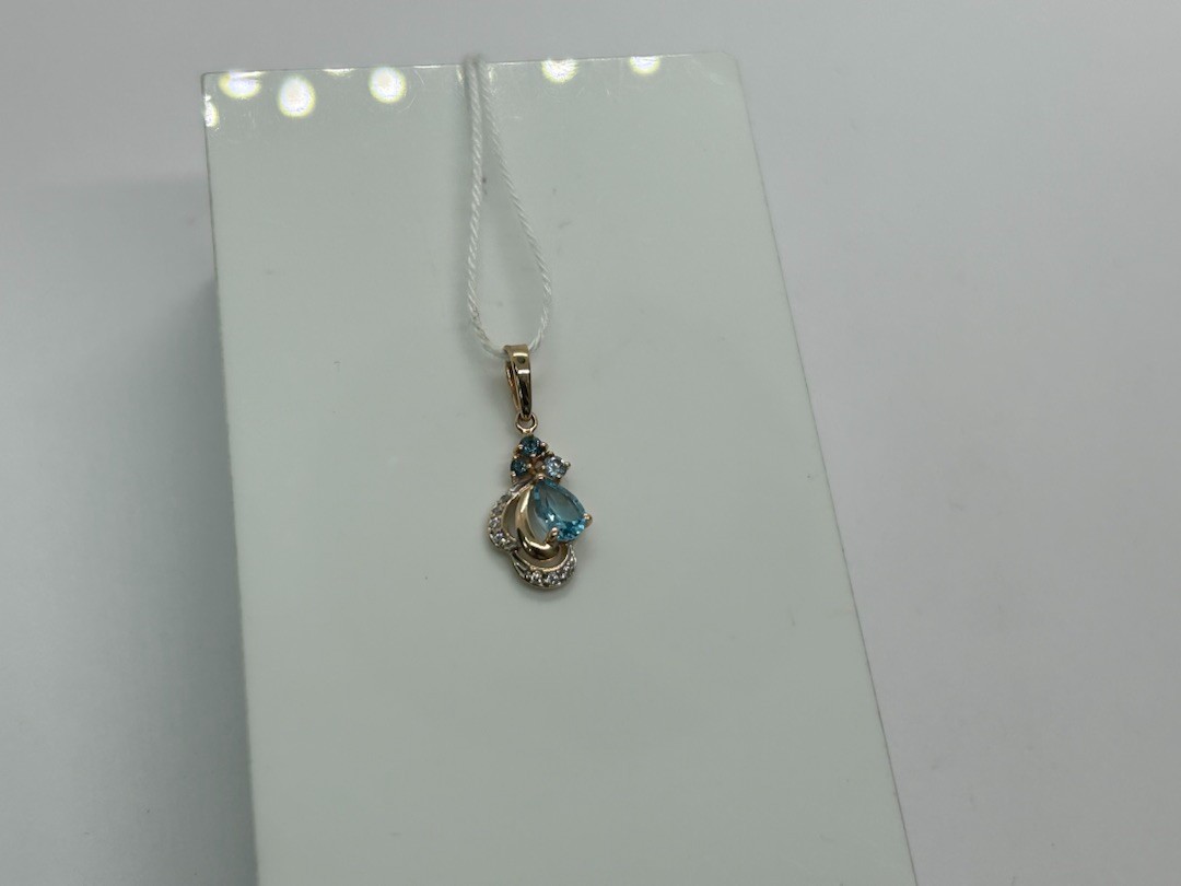 ПОДКМИ585 ПОДВЕСКА С КАМНЯМИ (Au 585)