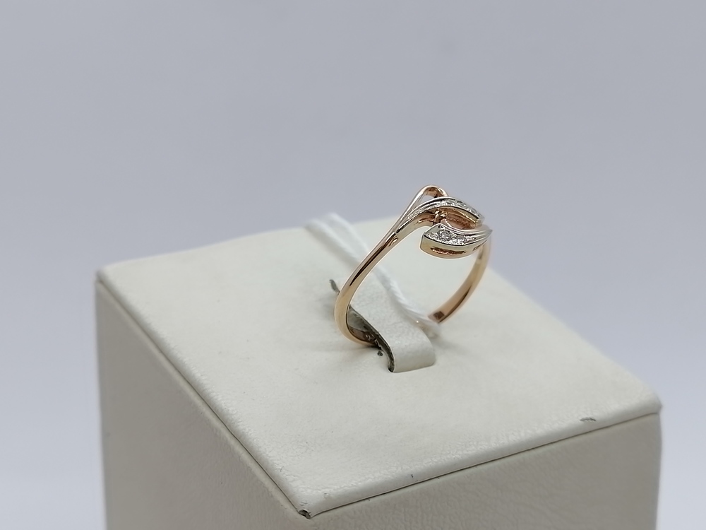 КОЛЬЦО С КАМНЯМИ (Au 585)