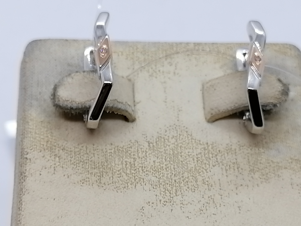 СЕРЬГИ БРИЛЛИАНТ (Ag 925)