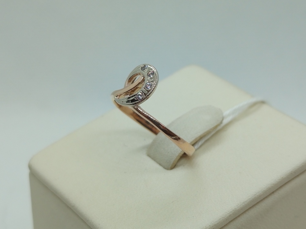 КОЛЬЦО С КАМНЯМИ (Au 585)