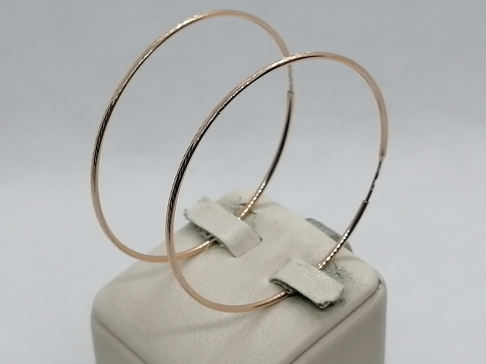 СКОН585 СЕРЬГИ КОНГО (Au 585)