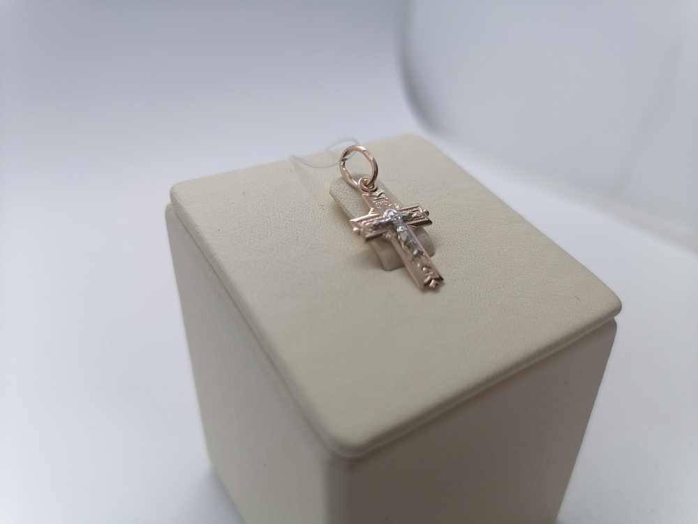 20-0153 ПОДВЕСКА КРЕСТ без камня (Au 585)