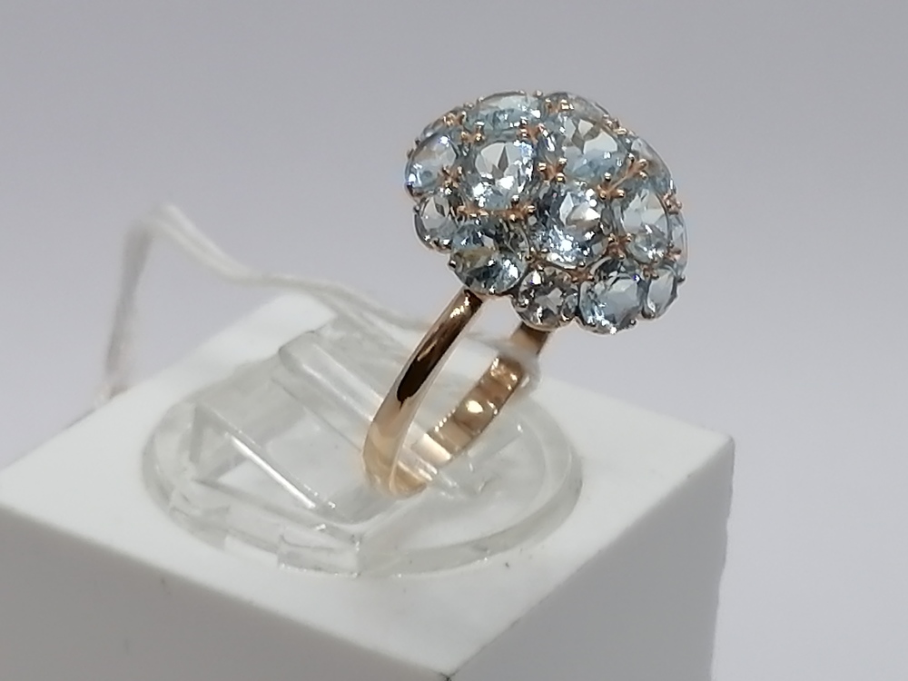 КОЛКМИ585 КОЛЬЦО С КАМНЯМИ (Au 585)