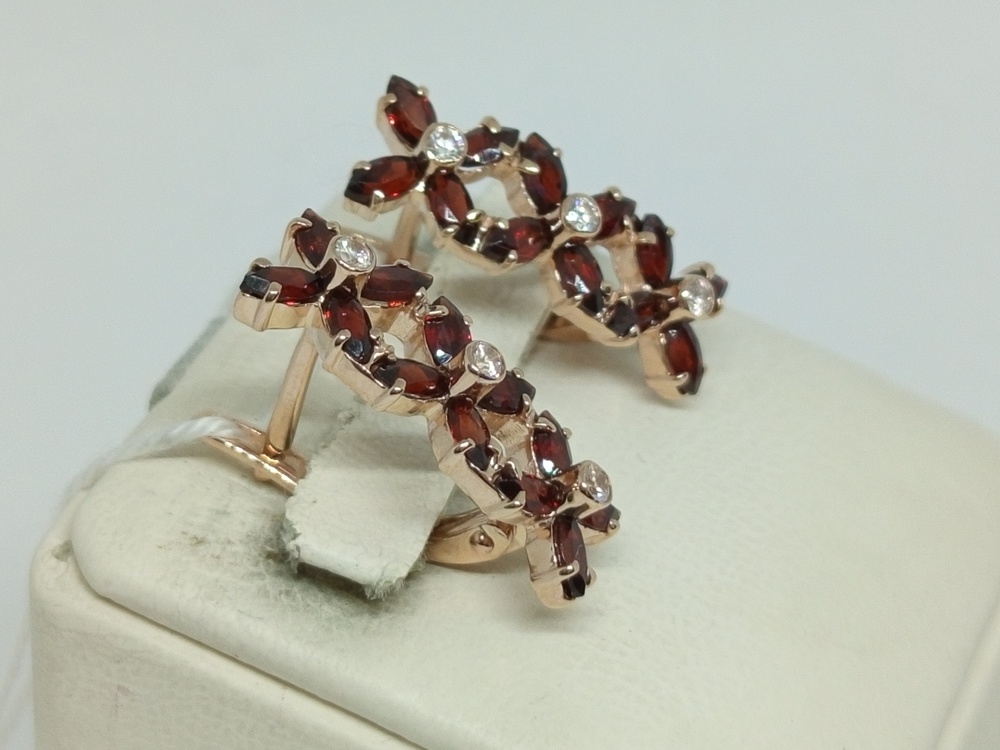 СЕРЬГИ С КАМНЯМИ (Au 585)