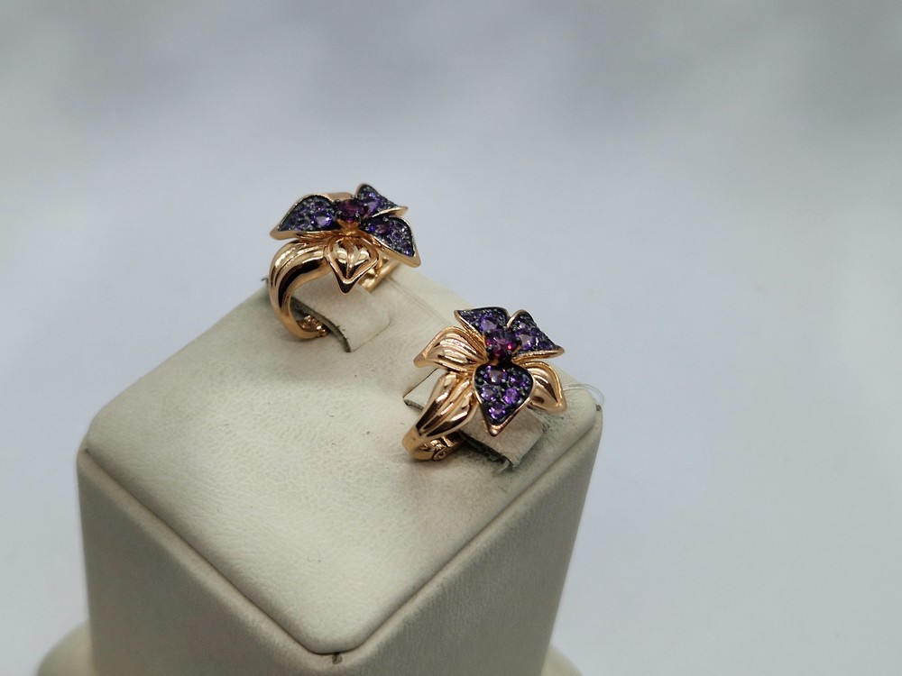 СЕРЬГИ С КАМНЯМИ (Au 585)