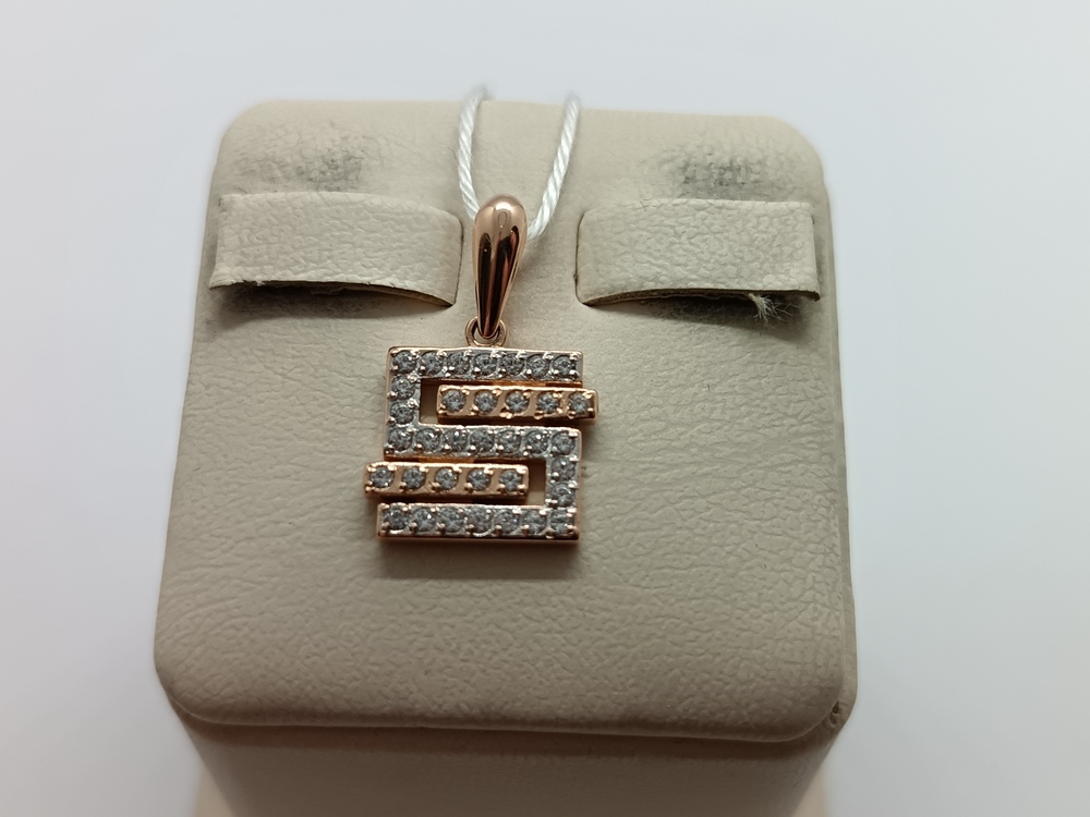 ПОДКМИ585 ПОДВЕСКА С КАМНЯМИ (Au 585)