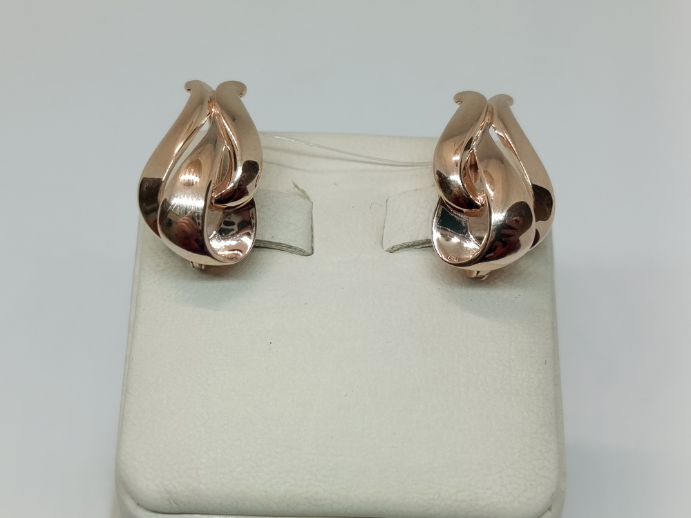 СЕРЬГИ БЕЗ КАМНЯ (Au 585)