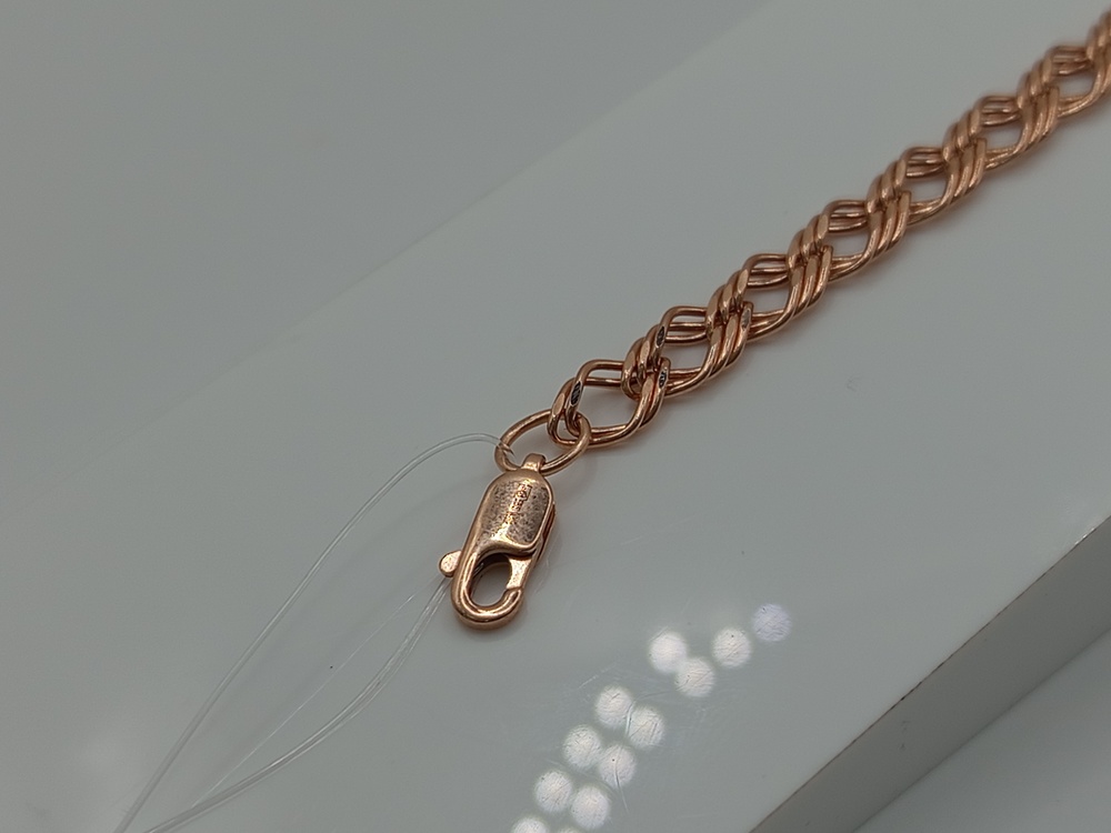 БРАСЛЕТ ПОЛНОВЕСНЫЙ Ромб тройной (Au 585)