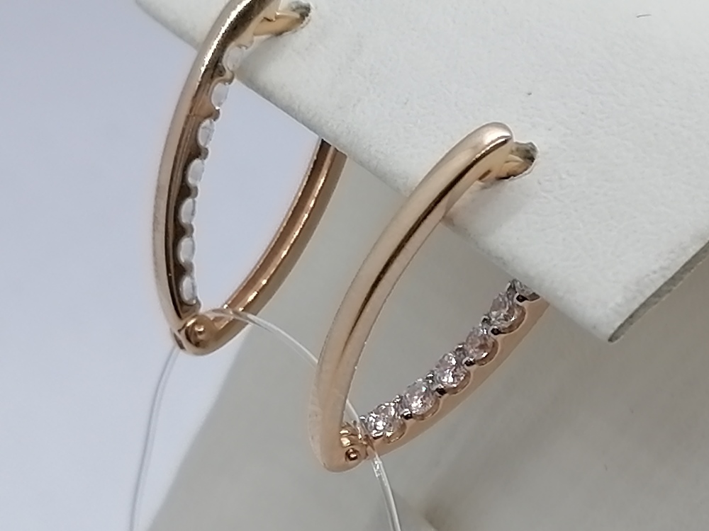 СЕРЬГИ С КАМНЯМИ (Au 585)