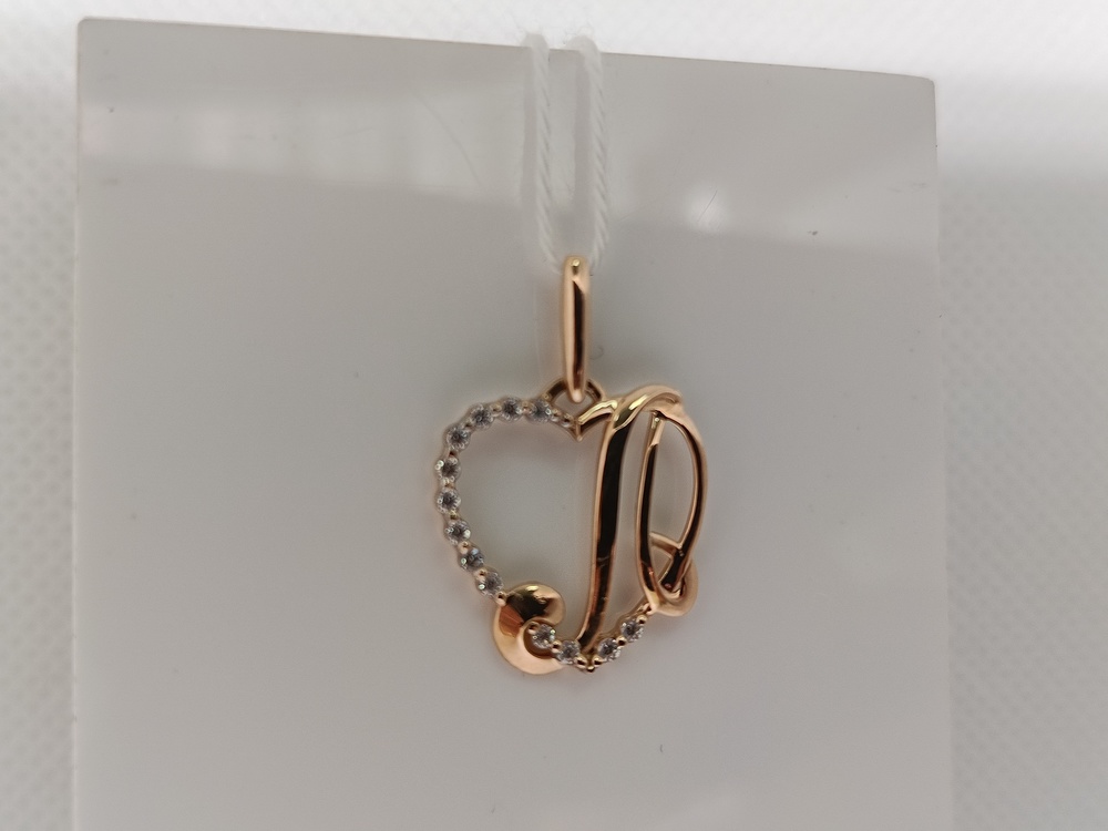 ПОДВЕСКА БУКВА Л Au 585