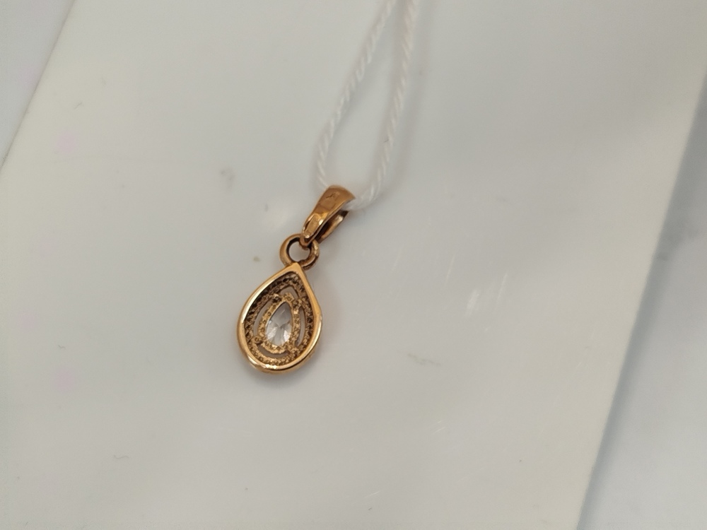 ПОДКМ585 ПОДВЕСКА С КАМНЕМ (Au 585)