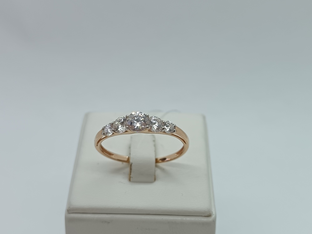 КОЛЬЦО С КАМНЯМИ (Au 585)