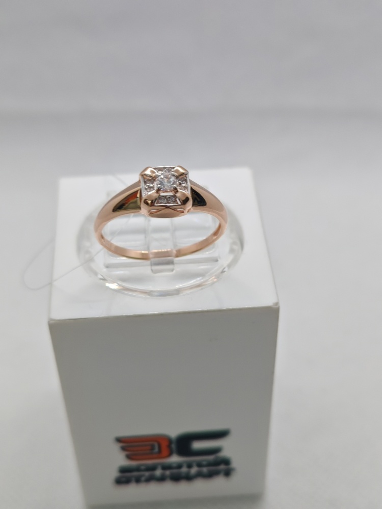 КОЛЬЦО С КАМНЯМИ (Au 585)