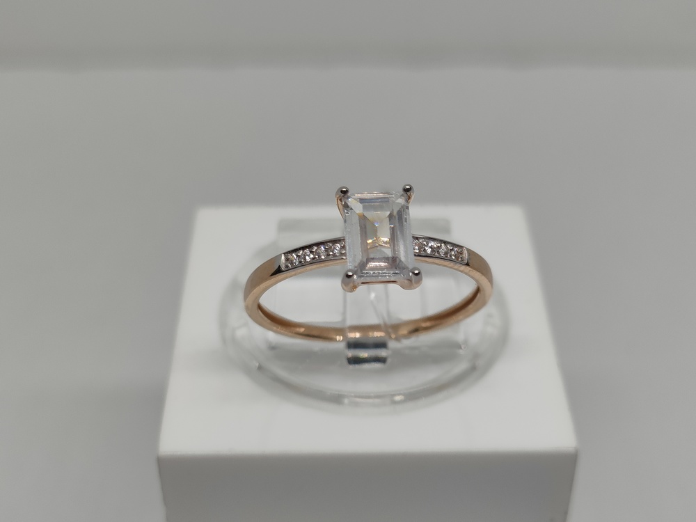 КОЛЬЦО С КАМНЯМИ (Au 585)