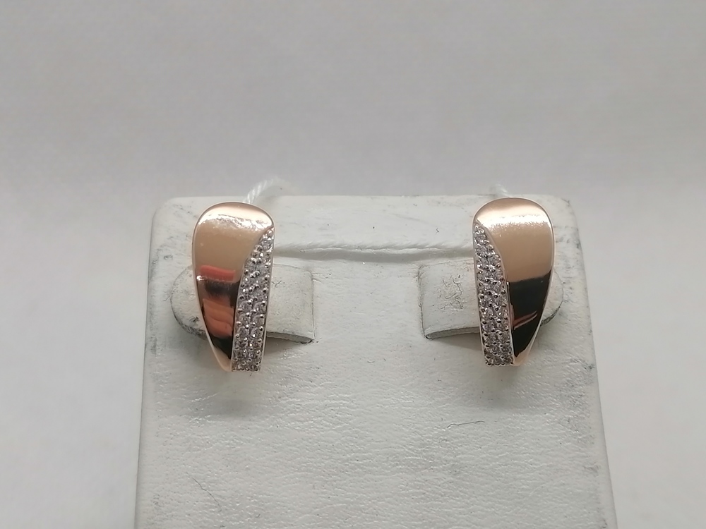 СКМИ585 СЕРЬГИ С КАМНЯМИ (Au 585)