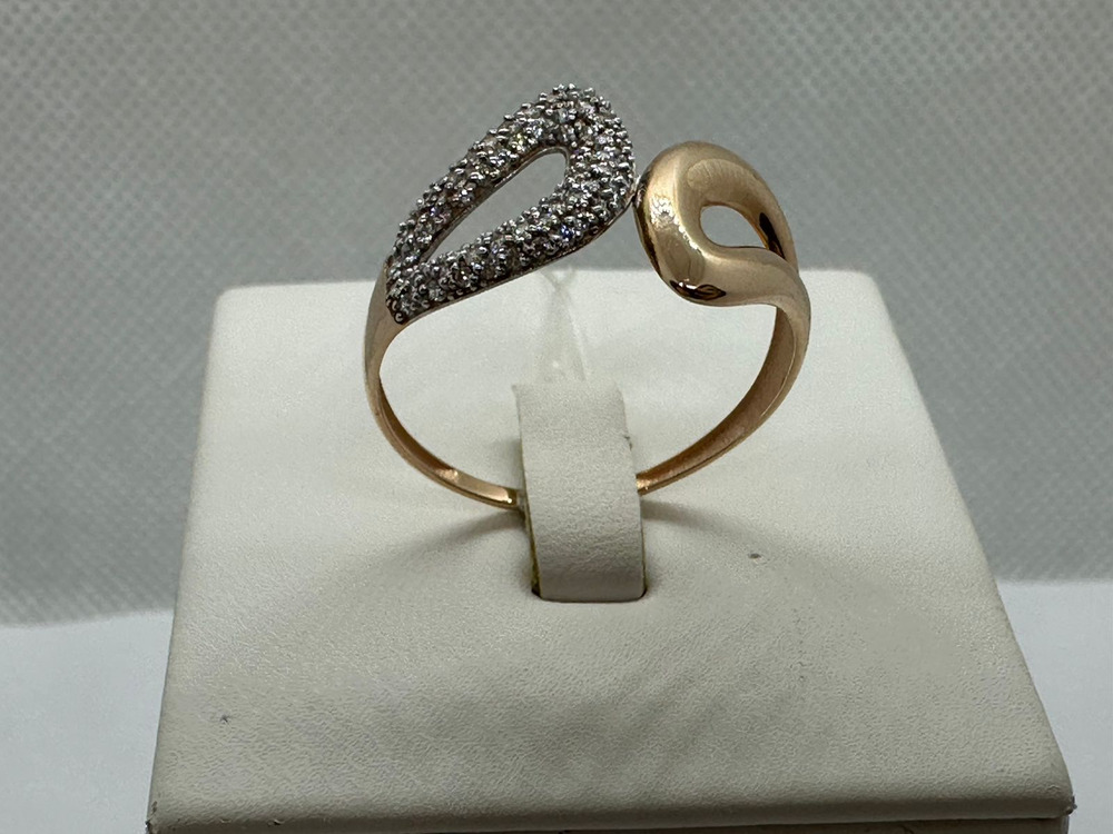 КОЛЬЦО С КАМНЯМИ (Au 585)