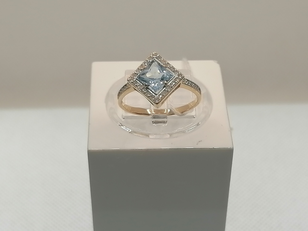 КОЛКМИ585 КОЛЬЦО С КАМНЯМИ (Au 585)