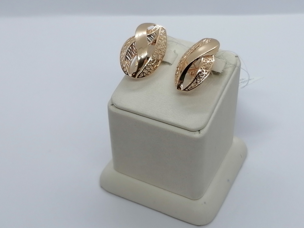 СЕРЬГИ БЕЗ КАМНЯ (Au 585)