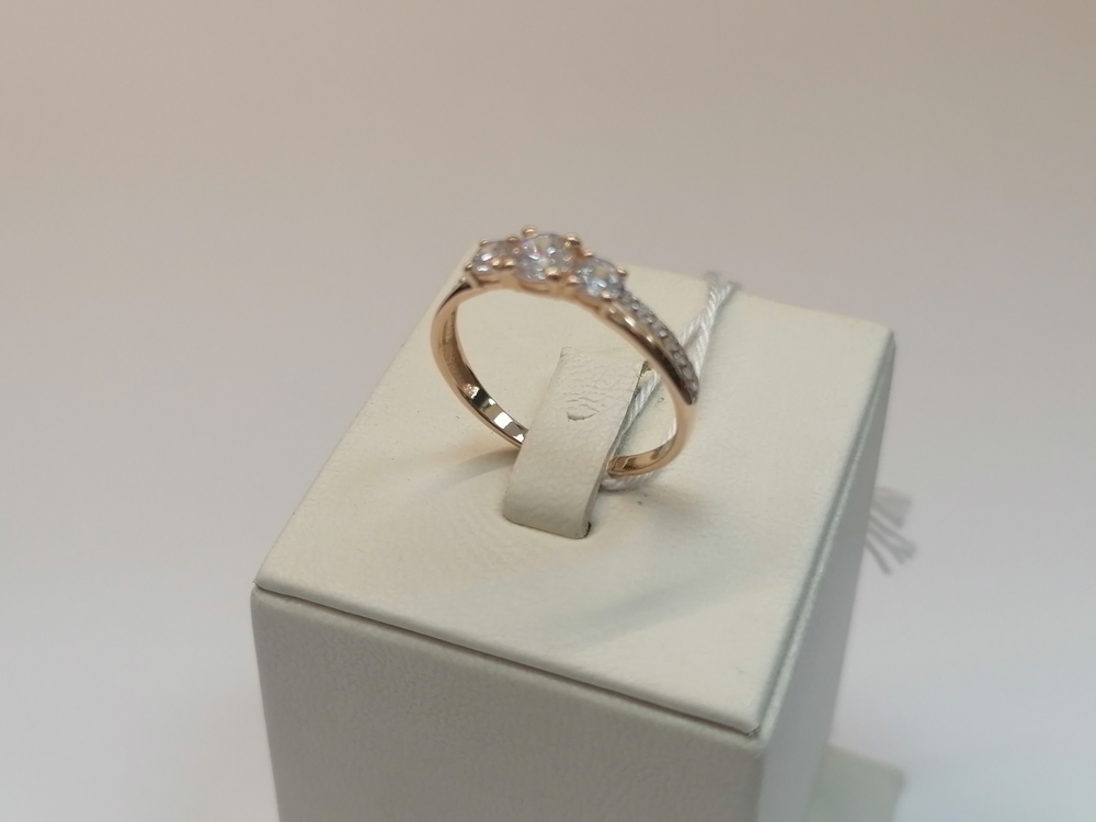 КОЛКМИ585 КОЛЬЦО С КАМНЯМИ (Au 585)