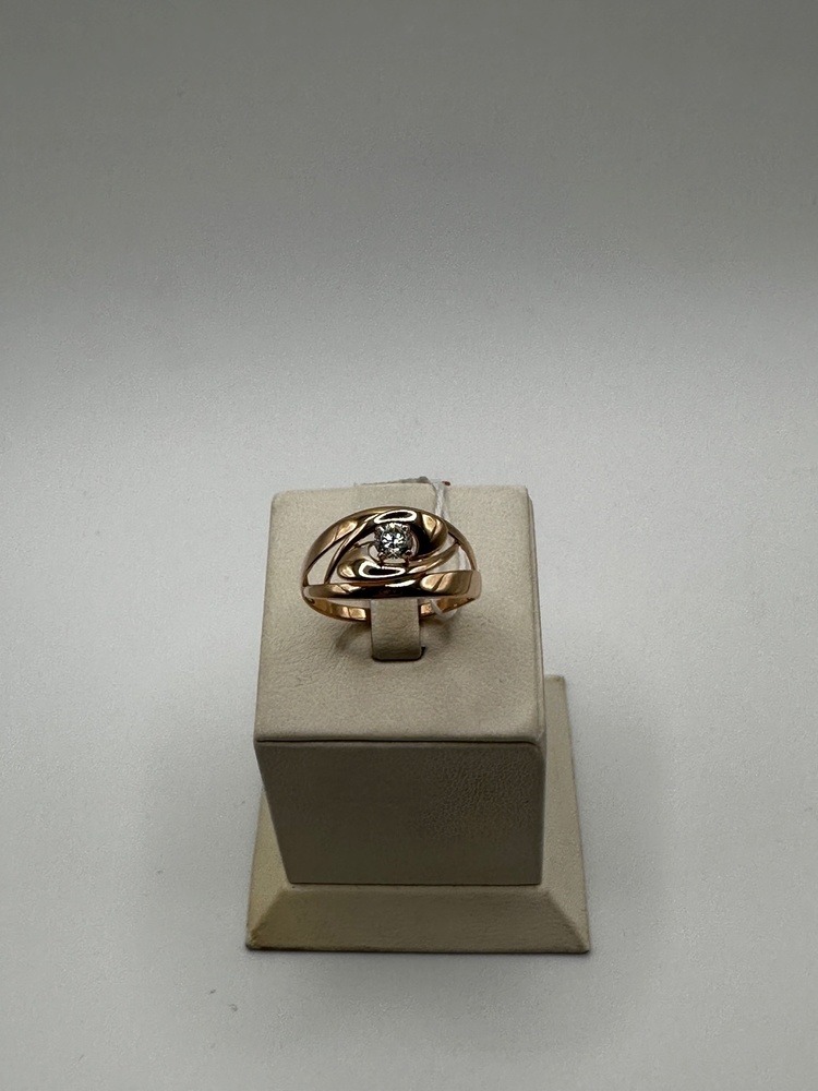 КОЛКМ585 КОЛЬЦО С КАМНЕМ (Au 585)