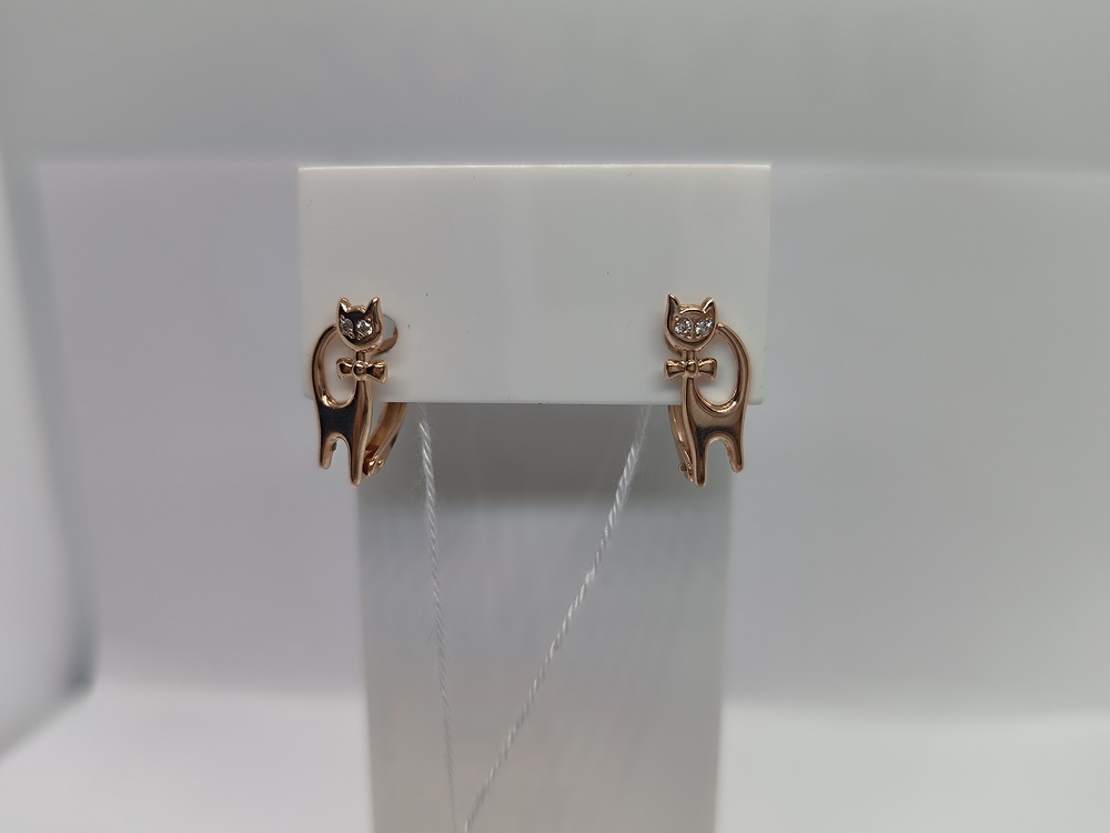 СЕРЬГИ С КАМНЯМИ (Au 585)