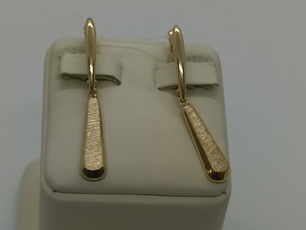 СЕРЬГИ БЕЗ КАМНЯ (Au 585)