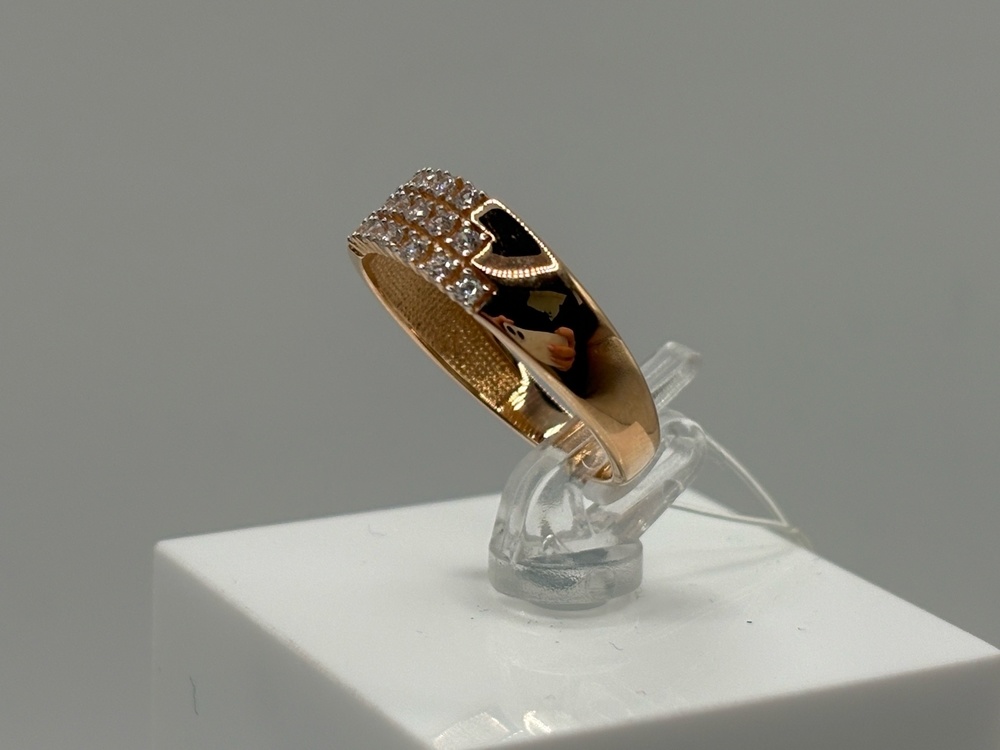 КОЛЬЦО С КАМНЯМИ (Au 585)