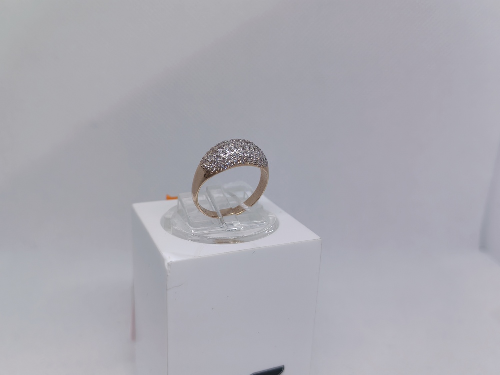 КОЛЬЦО С КАМНЯМИ (Au 585)