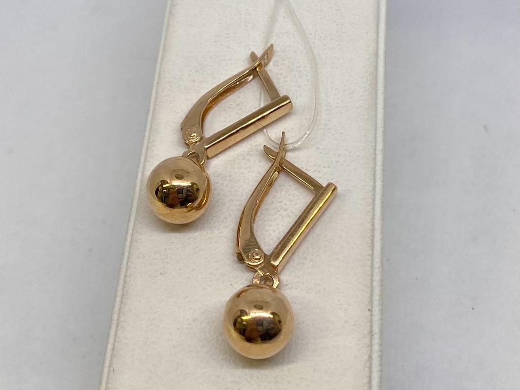 СЕРЬГИ БЕЗ КАМНЯ (Au 585)