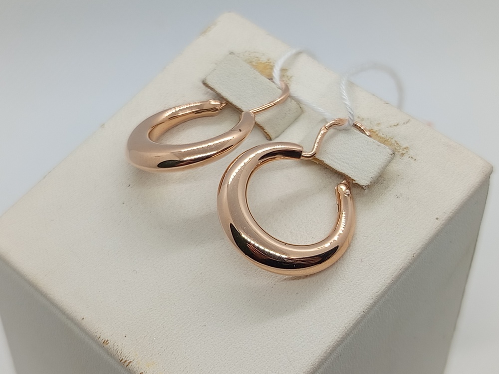 СБКМ583 СЕРЬГИ БЕЗ КАМНЯ (Au 583)