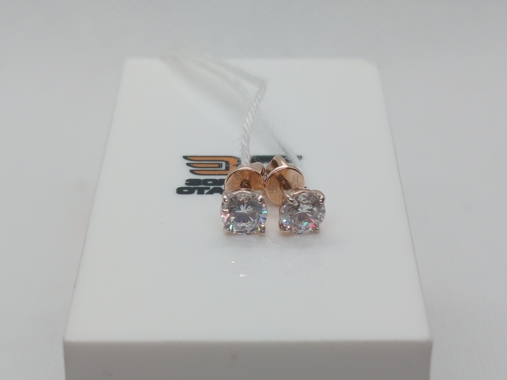 СПУС585 СЕРЬГИ ПУСЕТЫ (Au 585)