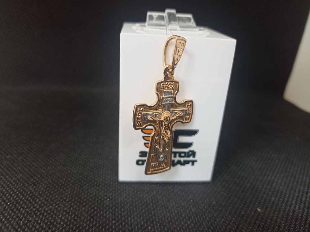 ПОДВЕСКА КРЕСТ без камня (Au 585)