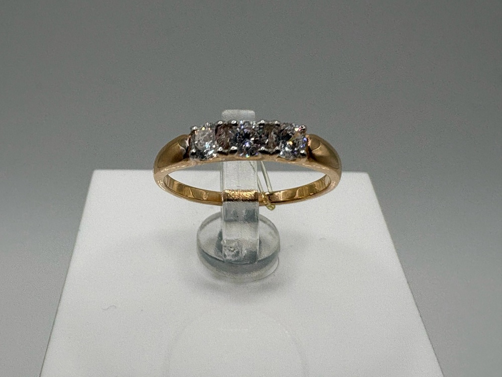 КОЛЬЦО С КАМНЯМИ (Au 585)