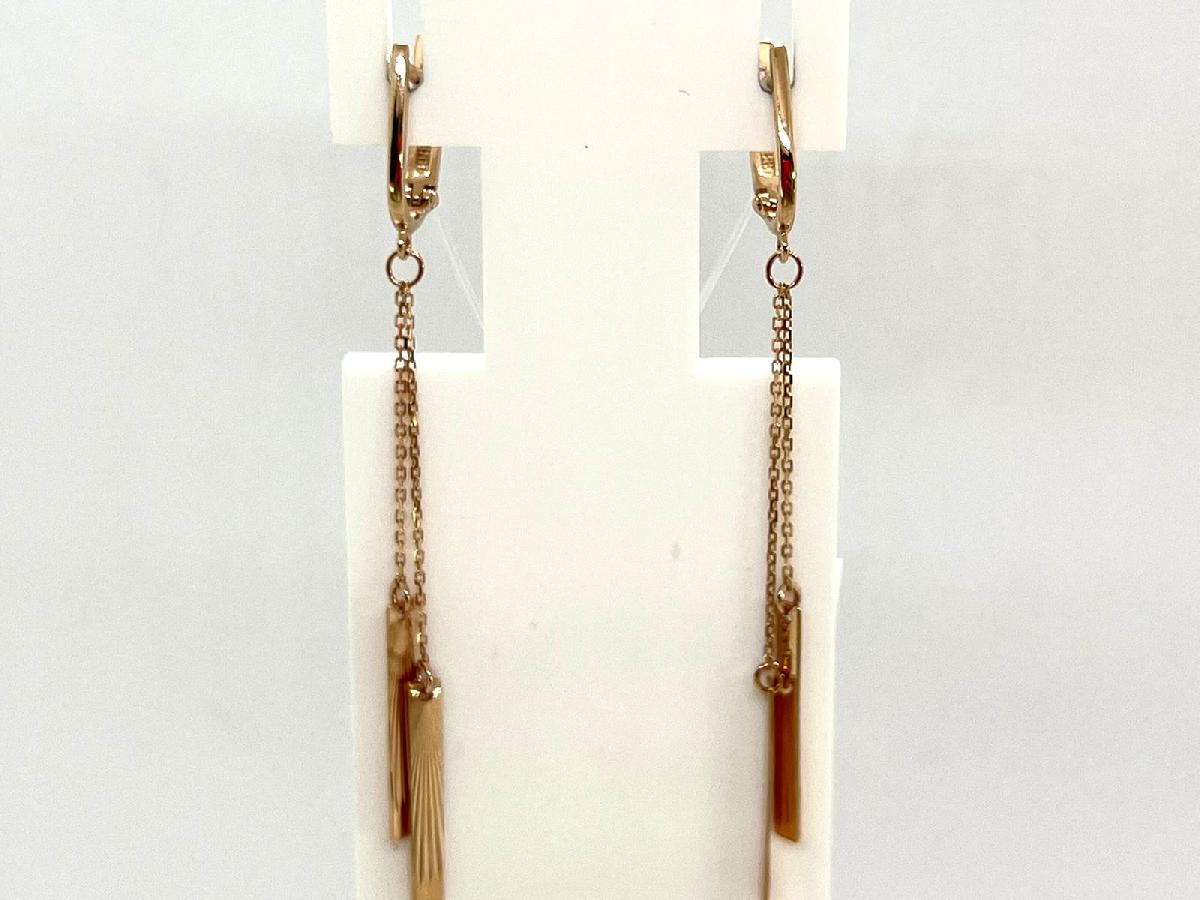 СЕРЬГИ БЕЗ КАМНЯ (Au 585)