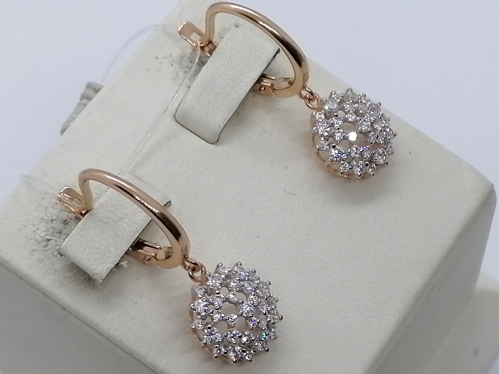 СЕРЬГИ С КАМНЯМИ (Au 585)